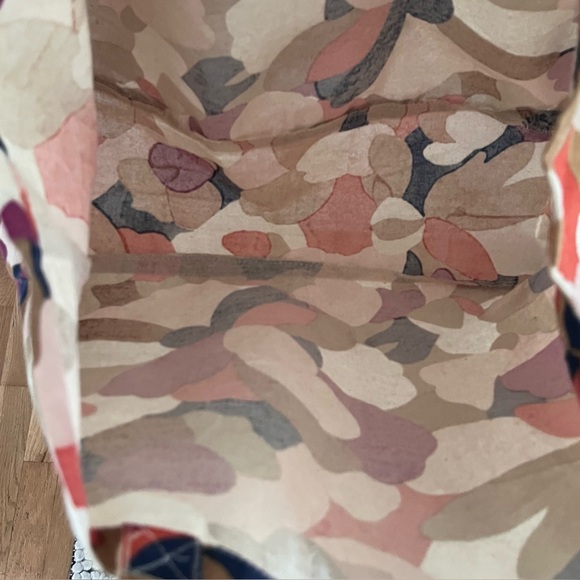 Sézane Tote Bag Cotton 13x16 Large Floral Fall - Picture 4 of 5